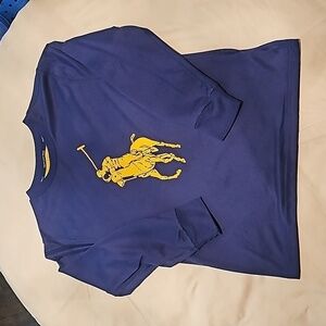 Polo Ralph Lauren size 8 long sleeve blue shirt
